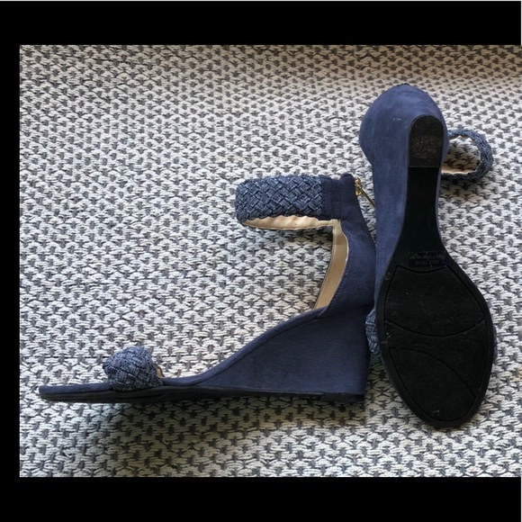 Marc Fisher blue Wedge Sandals - Picture 2 of 3